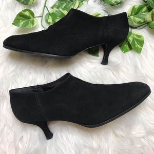 Stuart Weitzman Black Suede Ankle Booties
